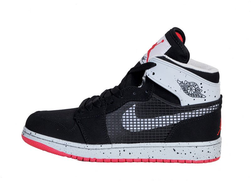 Air Jordan 1 Men Shoes Black/Lightblue Online